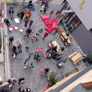 Bikes and Rails Fest Foto von oben