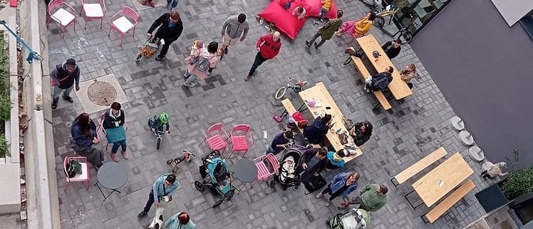 Bikes and Rails Fest Foto von oben