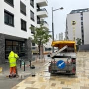 Neue Fahrradstaender werden installiert